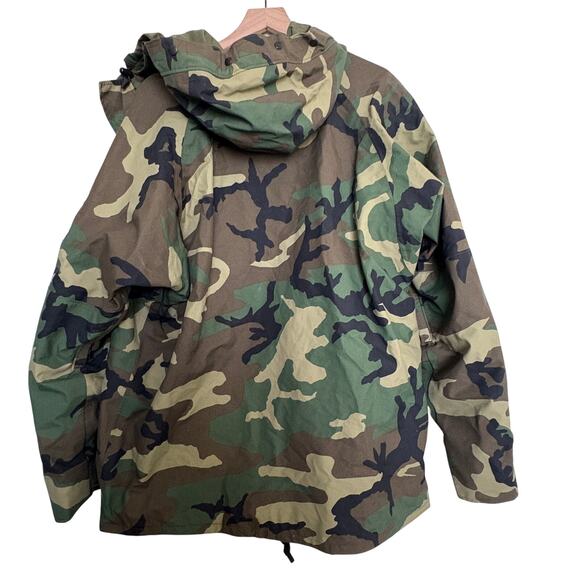 Vintage Military ECWCS Gen 1 Camo Parka Cold Weather Woodland Lg Reg GORPCORE - Picture 2 of 10